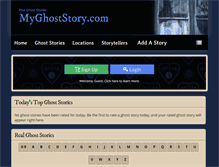 Tablet Screenshot of myghoststory.com